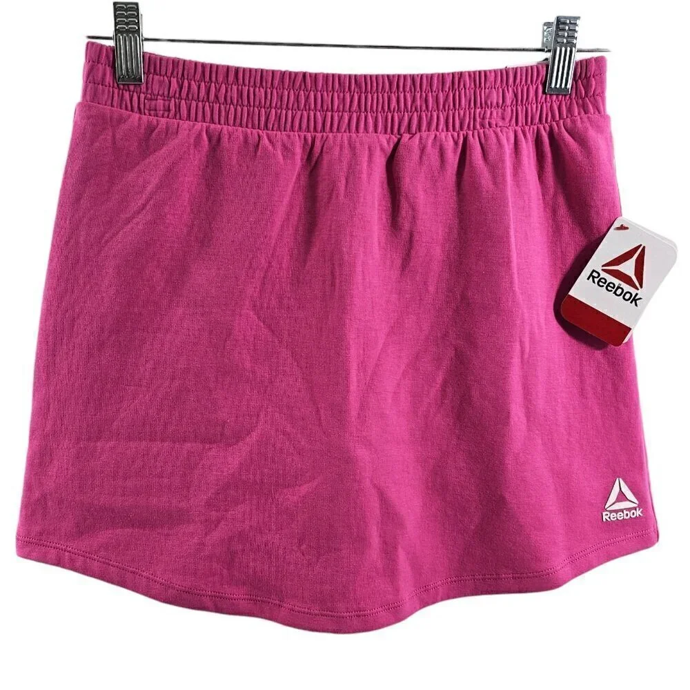 Reebok Girls Active Velocity Skort (Skirt w/Compression Shorts) – Pink – S/M/L